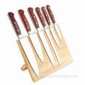 Knife Set, Made of Stainless Steel, Professional for Kitchen, Wood Block